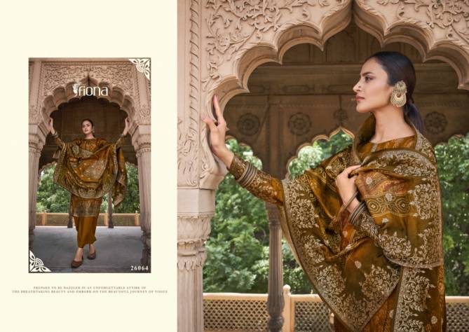 Fiona Bandhej Dola Silk Printed Designer Facy Wear Salwar Kameez Collection